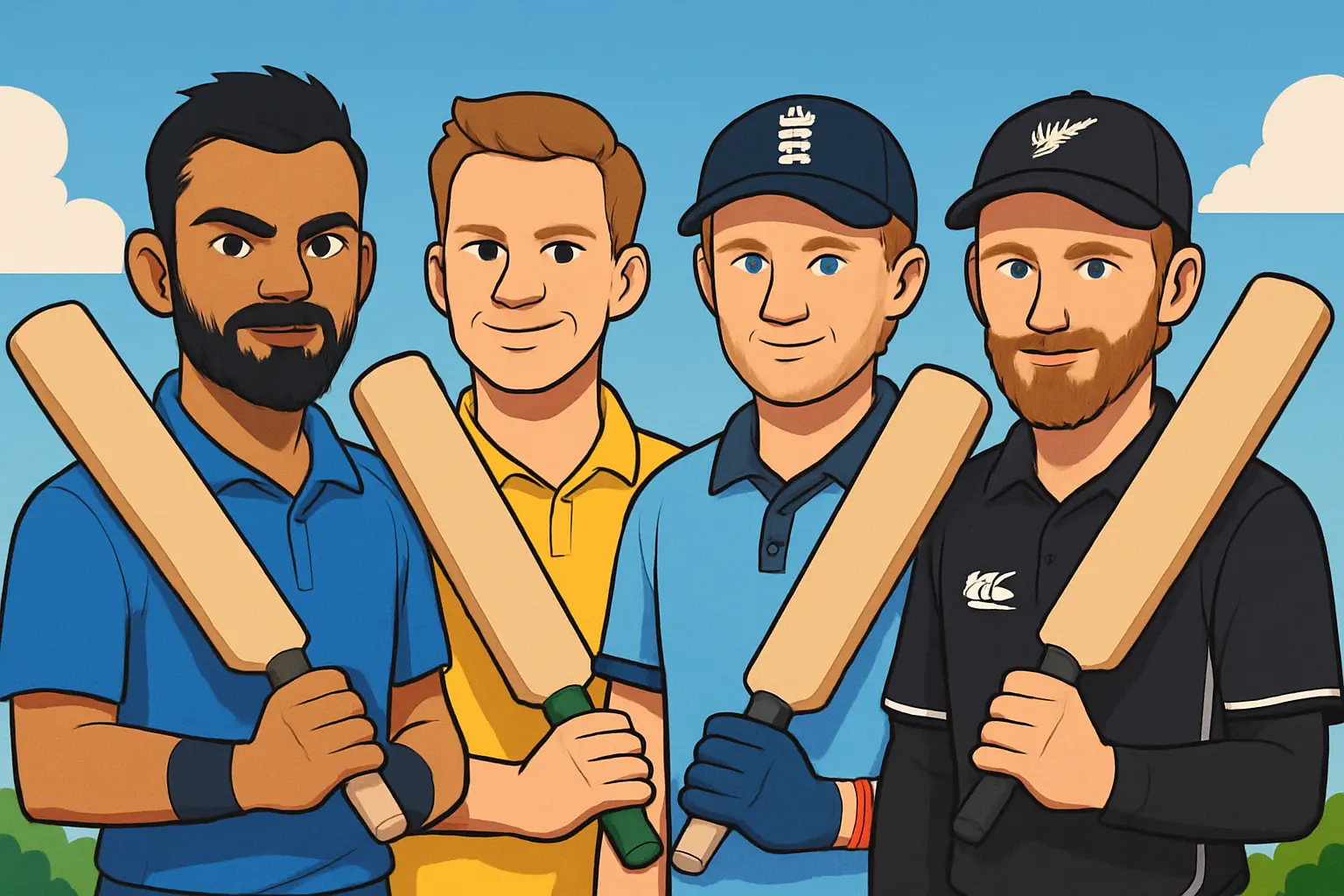 Fab 4 Cricket: Definitive Guide to Kohli, Smith, Root, Williamson